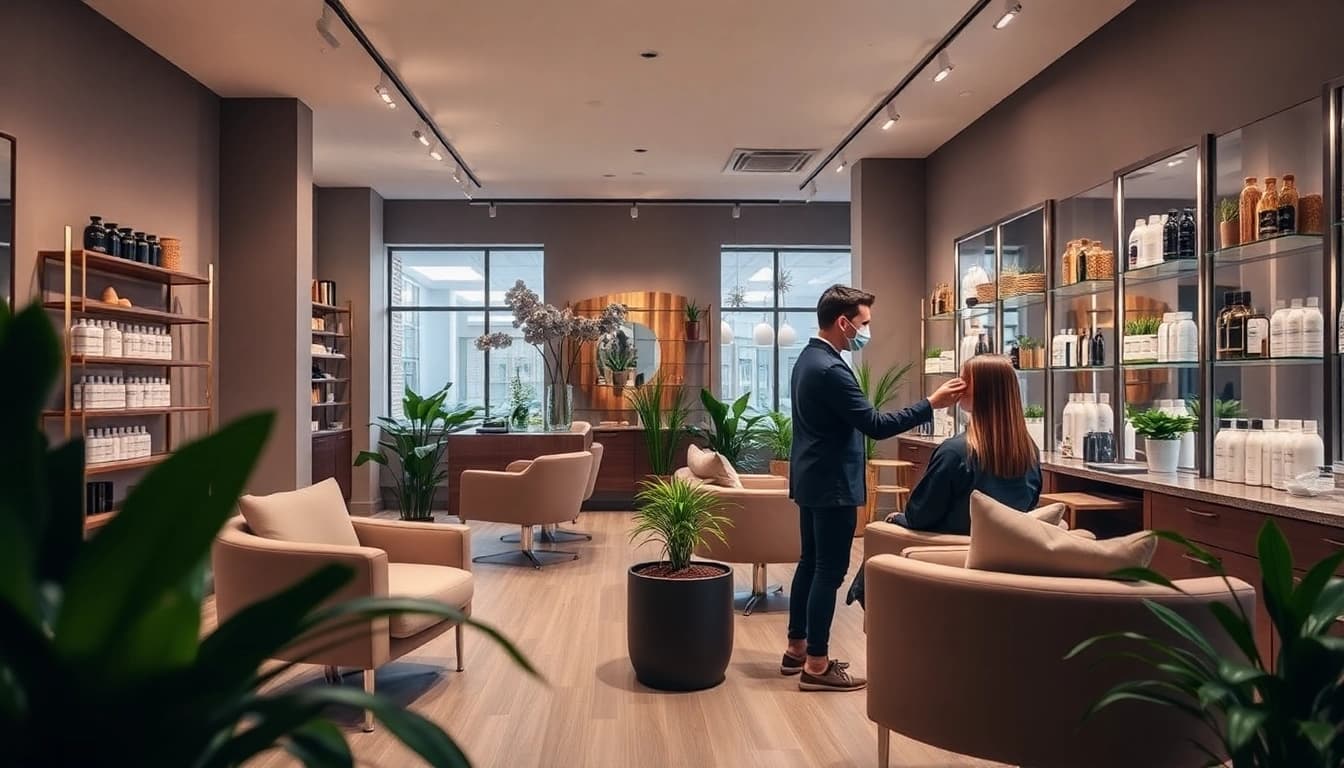 Transformative hair services at Omnia Salon in a calming, eco-friendly environment.