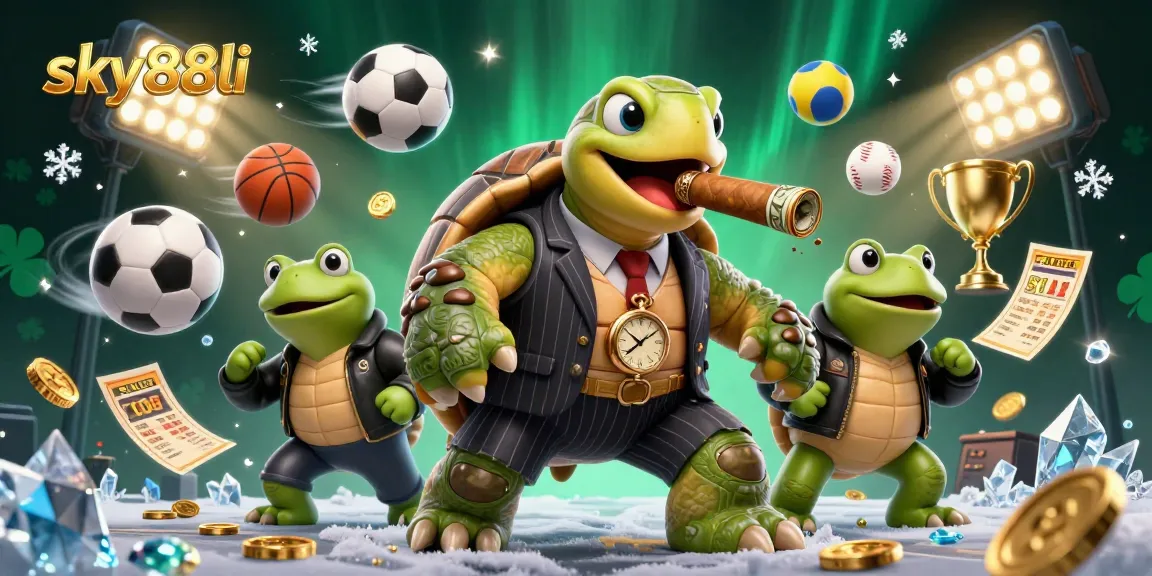 Engage with exhilarating bets at sky88li featuring a snapping turtle mobster and bullfrog enforcers.
