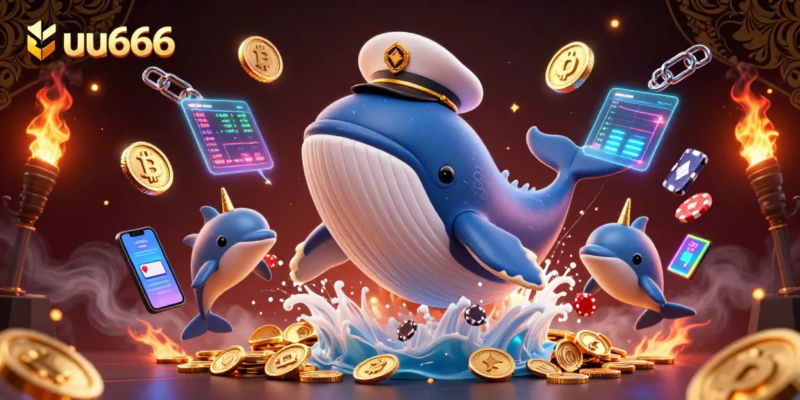 Experience thrilling wins at uu666 with vibrant characters playing amidst a sea of coins.