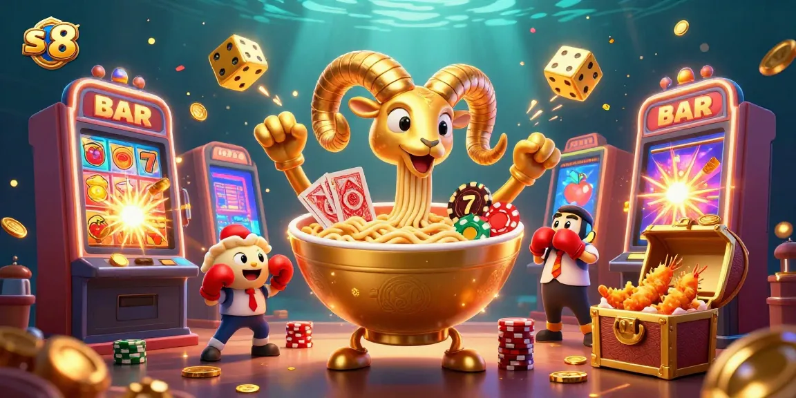 Experience thrilling gameplay with s 8 at dynamic slots amidst vibrant characters and gold explosions.