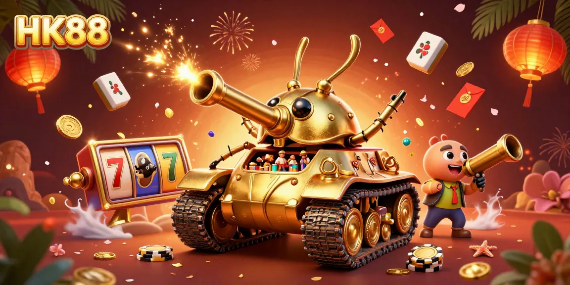 Experience thrilling casino action with HK88's dynamic gambling scene featuring a lively 3D casino.