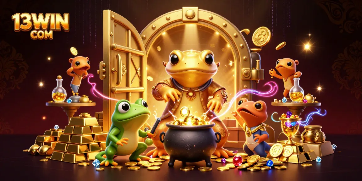 Unleash winning strategies at 13WIN COM with an enchanted 3D casino scene.