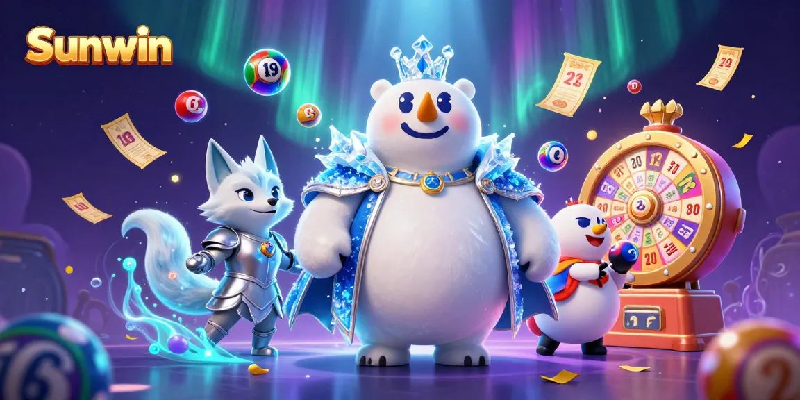 Experience the excitement of Sunwin with vibrant lottery games and dynamic casino elements.