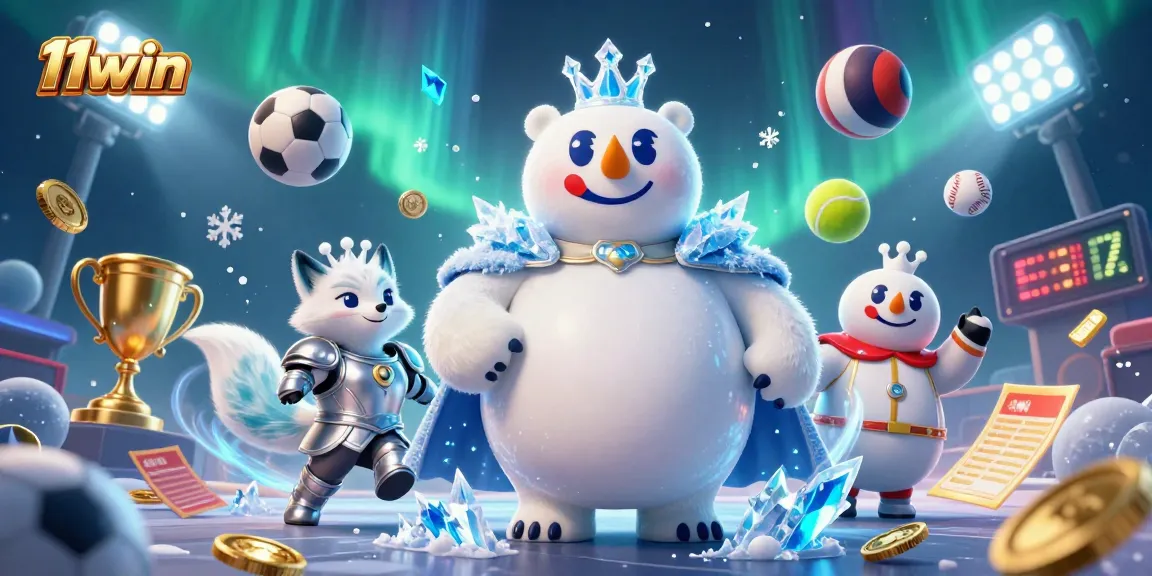 Engage with the exciting world of 11win, featuring dynamic sports betting elements and captivating characters.