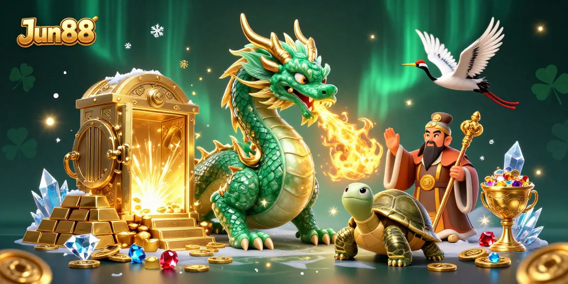 Explore winning strategies at Jun88 with a vibrant scene of luck and prosperity in gaming.
